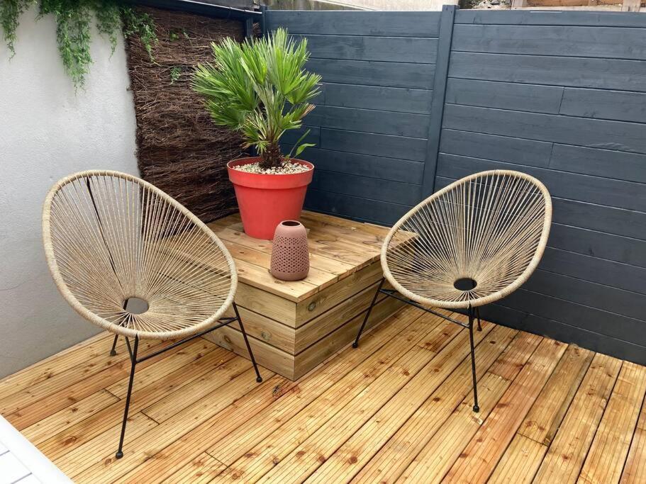 Appartement Centre Ville Quimper Avec Terrasse Exterior foto
